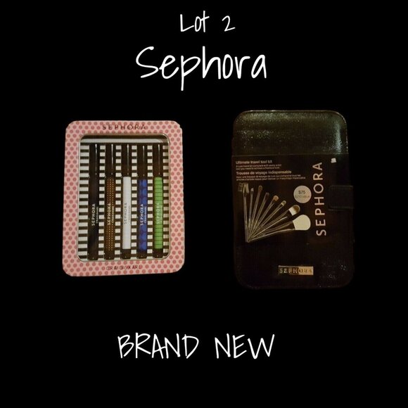 Sephora Craig & Karl Eyeliner Set - Travel Brush Kit, New in Box - Picture 1 of 5